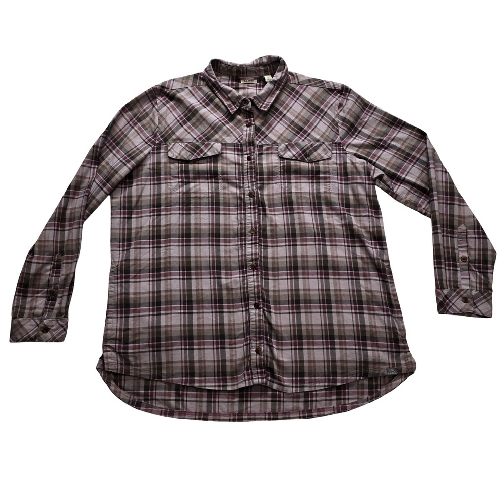 LL Bean Organic Cotton Flannel Shirt Plaid Casual Workwear‎ Men’s XL